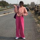 Plain Pullover / Wide Leg Pants