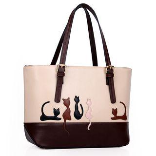 Cat Applique Tote