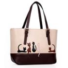 Cat Applique Tote