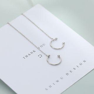 Open Hoop Threader Earring