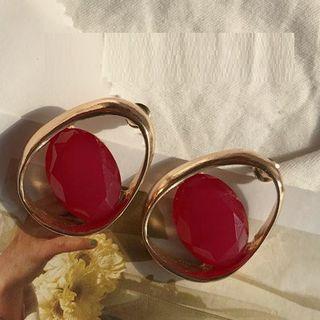 Gemstone Statement Earring As Shown In Figure - One Size