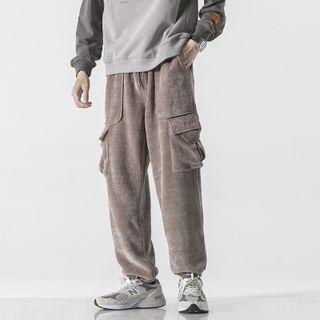 Corduroy Embroidered Pants