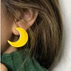 Moon Hoop Earring / Clip-on Earring
