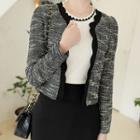 Scallop-edge Tweed Jacket