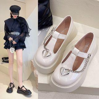 T Strap Patent Mary Jane Shoes