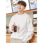 Round-neck Stitched Loose-fit T-shirt