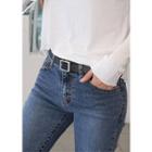 Rectangle-buckle Belt