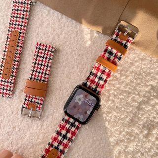 Plaid Canvas Apple Watch Band