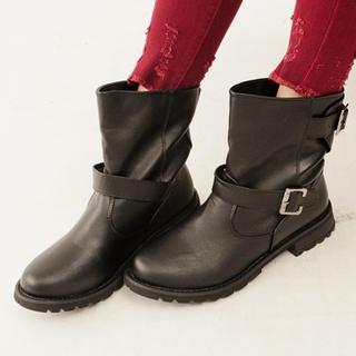 Belted Short Boots