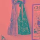 Tie-shoulder Shopper Bag