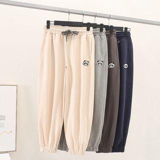 Panda Applique Harem Pants