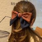 Bow Two-tone Fabric Hair Tie / Hair Clip / Headband
