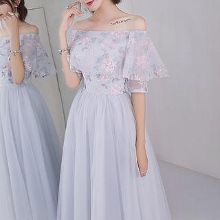 Embroidered A-line Prom Dress (various Designs)