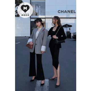 Set: Open-front Ribbed Cardigan + Sleeveless Midi Knit Dress