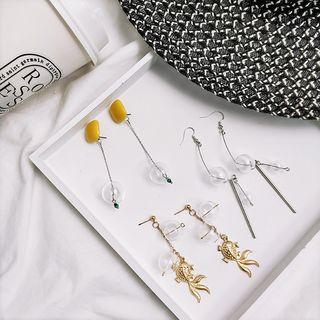 Glass Ball Goldfish Dangle Earring