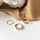 Set Of 4: Alloy Ring