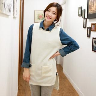 Sleeveless Dip-back Knit Top