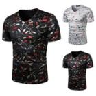 Short-sleeve Wheat Print T-shirt