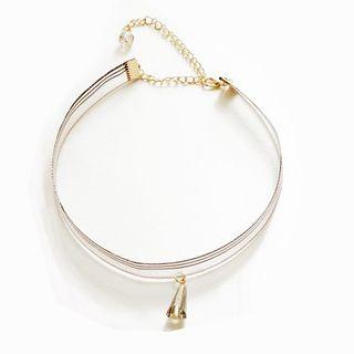 Crystal Pendant Choker