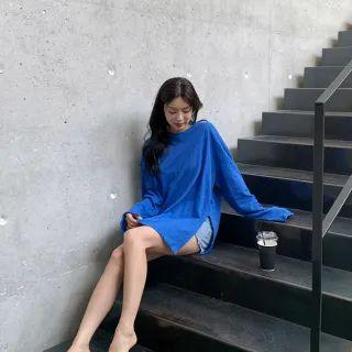 Slit-side Oversize T-shirt