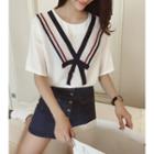 Ribbon Short-sleeve T-shirt