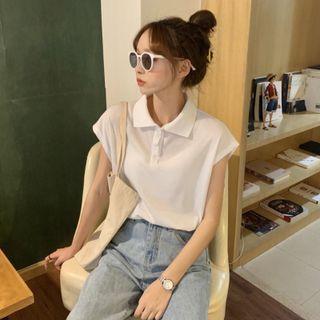 Cap-sleeve Polo Shirt