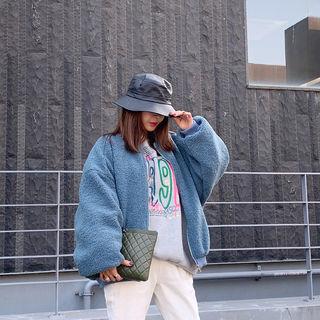 Appliqu  Sherpa-fleece Zip-up Jacket