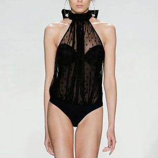 Mesh Trim Swimsuit