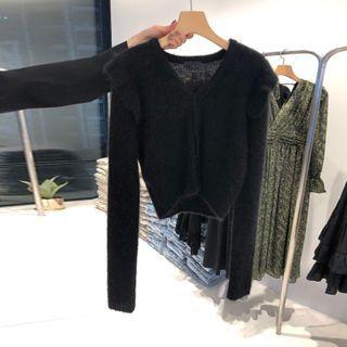 Cropped Mohair Cardigan