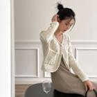 Tweed Jacket Almond - One Size