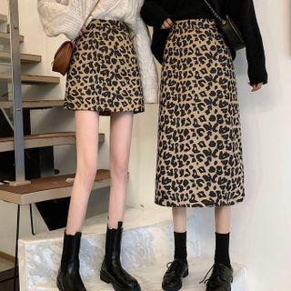 Leopard Print Mini Skirt / Midi Skirt