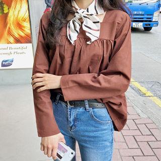 Square-neck Empire Blouse