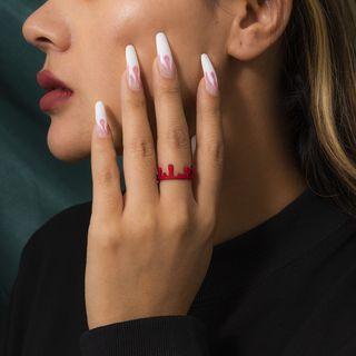Halloween Blood Alloy Open Ring
