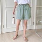 Cuff-hem A-line Shorts