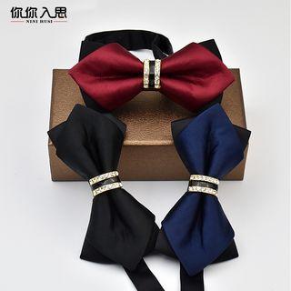 Rhinestone Accent Bow Tie