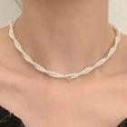 Faux Pearl Necklace 1 Pc - Faux Pearl Necklace - White - One Size
