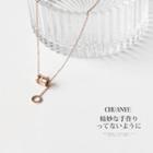 Alloy Pendant Necklace 10 - Rose Gold - One Size