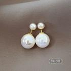 Faux Pearl Through & Through Earring 1 Pair - White - One Size