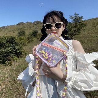 Glitter Pvc Crossbody Bag