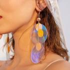 Disc Dangle Earring 1 Pair - As Shown In Figure - One Size