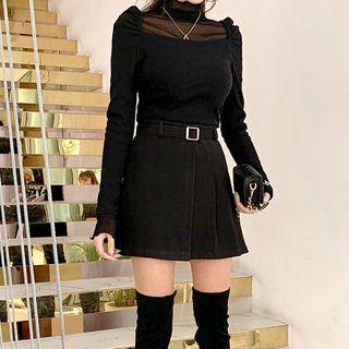 Two-way Puff-shoulder Top