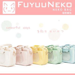 Cat Transparent-panel Hand Bag