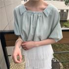 Batwing Sleeve Two Ways Blouse