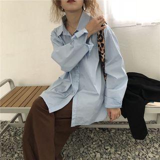 Plain Shirt Light Blue - One Size