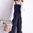 Light Jacket / Cropped Wide-leg Jumpsuit