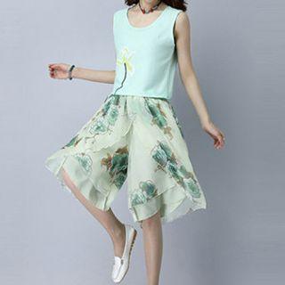 Flower Print Tank Top