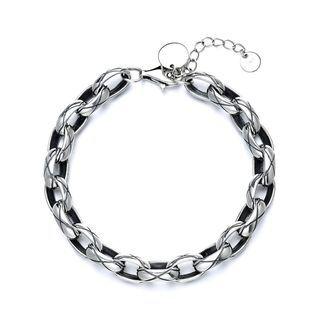 Chunky Sterling Silver Bracelet 043s - Silver - One Size