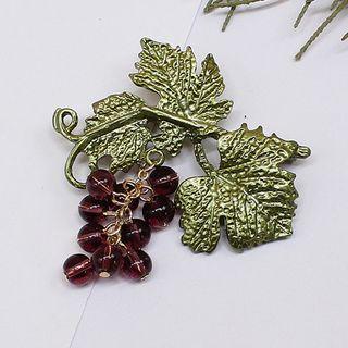 Grape Brooch As Shown In Figure - One Size