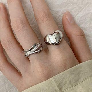 Irregular Stainless Steel Open Ring (various Designs) / Set