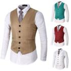 Plain Single-breasted Waistcoat
